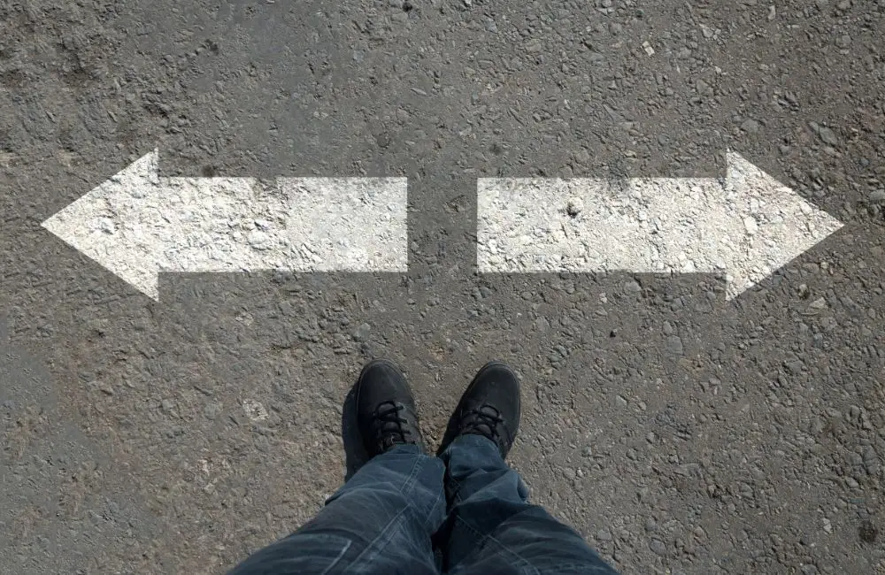 左右の分岐点を表す画像