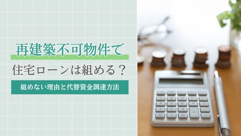 再建築不可物件で住宅ローンは組める？組めない時の資金調達方法
