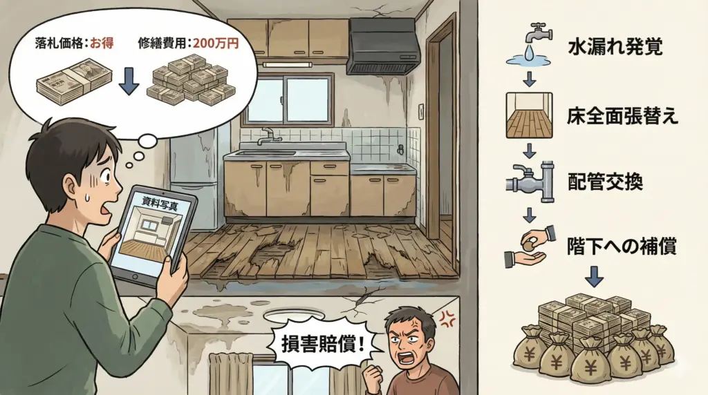 修繕費用に驚く人