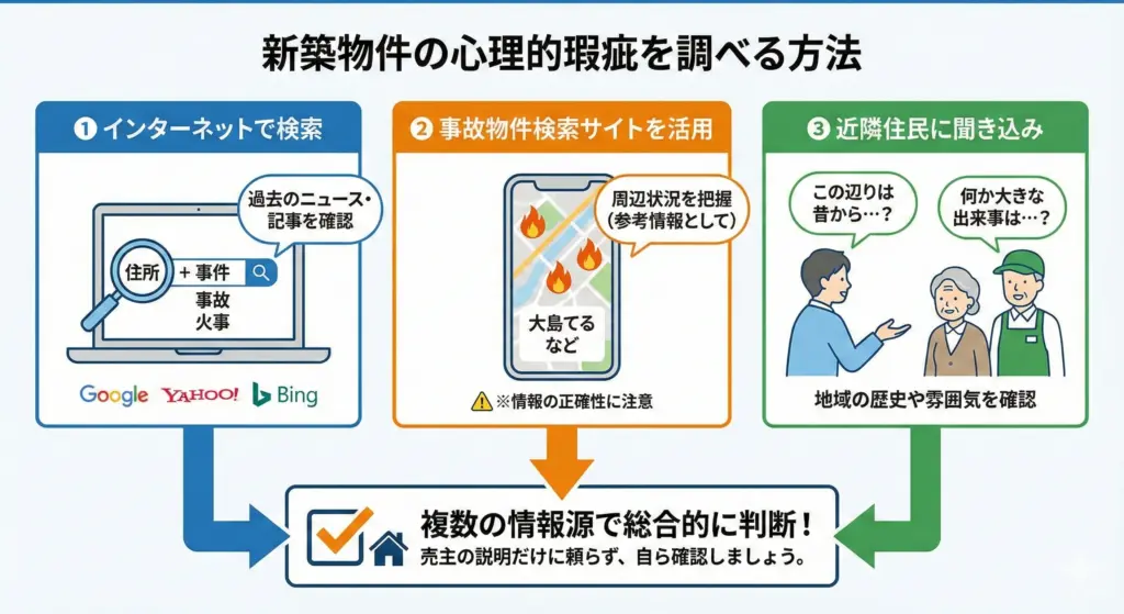 心理的瑕疵を自分で調べる方法